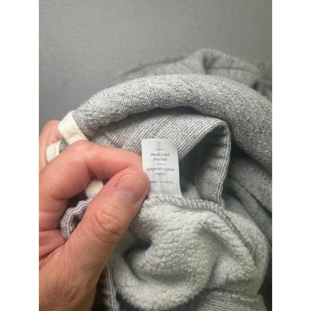 Marine Layer Joggers Women Medium Gray Fleece Drawstring Pockets Sweatpants - Picture 7 of 8